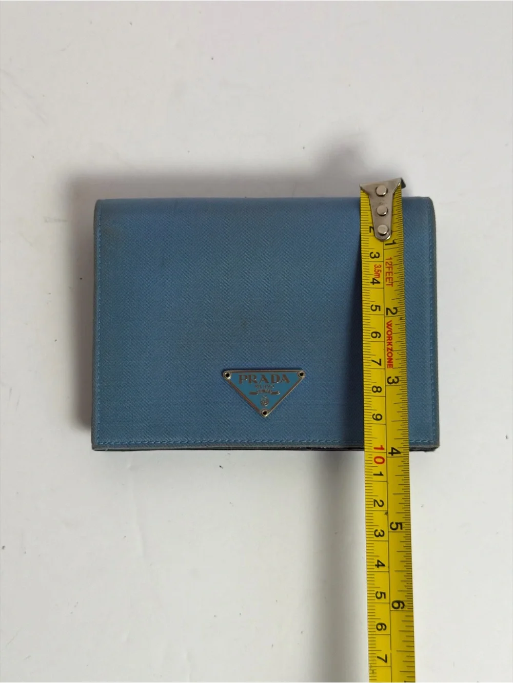 Prada Tessuto Light Blue Nylon Wallet